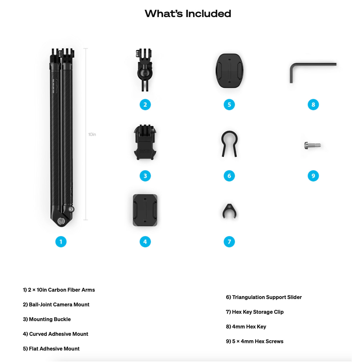 Универсальное крепление GOPRO Boom + Adhesive Mounts (AEXTM-001)