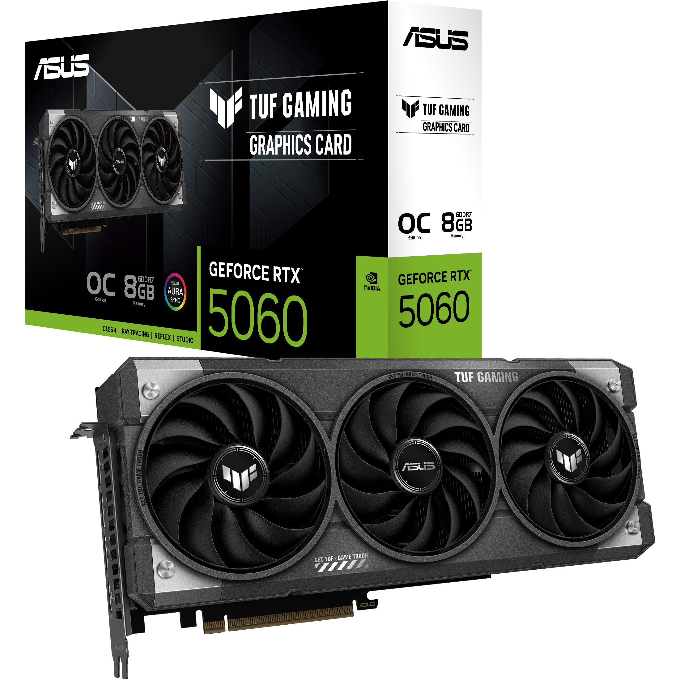 Відеокарта ASUS TUF Gaming GeForce RTX 5060 8GB GDDR7 OC Edition (TUF-RTX5060-O8G-GAMING)