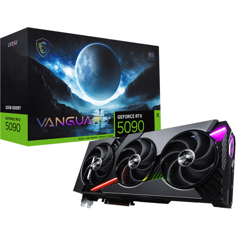 Видеокарта MSI GeForce RTX 5090 32G Vanguard SOC