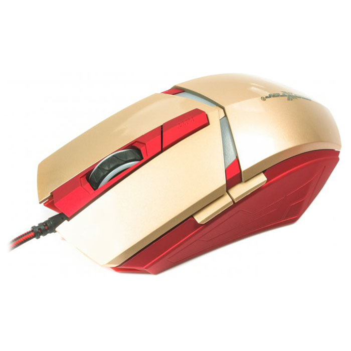 Миша ігрова MAXXTER Iron Claw Gold/Red