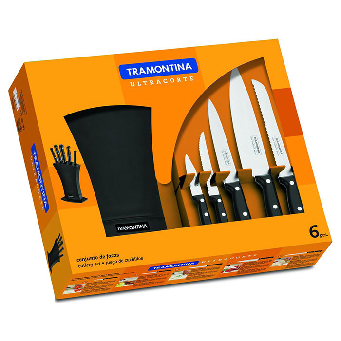 Набор кухонных ножей TRAMONTINA Ultracorte 6пр (23899/065)