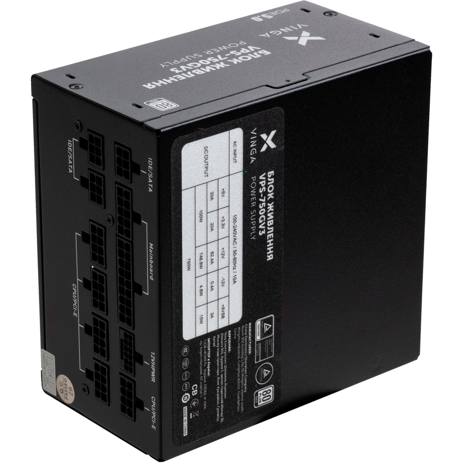 Блок питания 750W VINGA VPS-750GV3