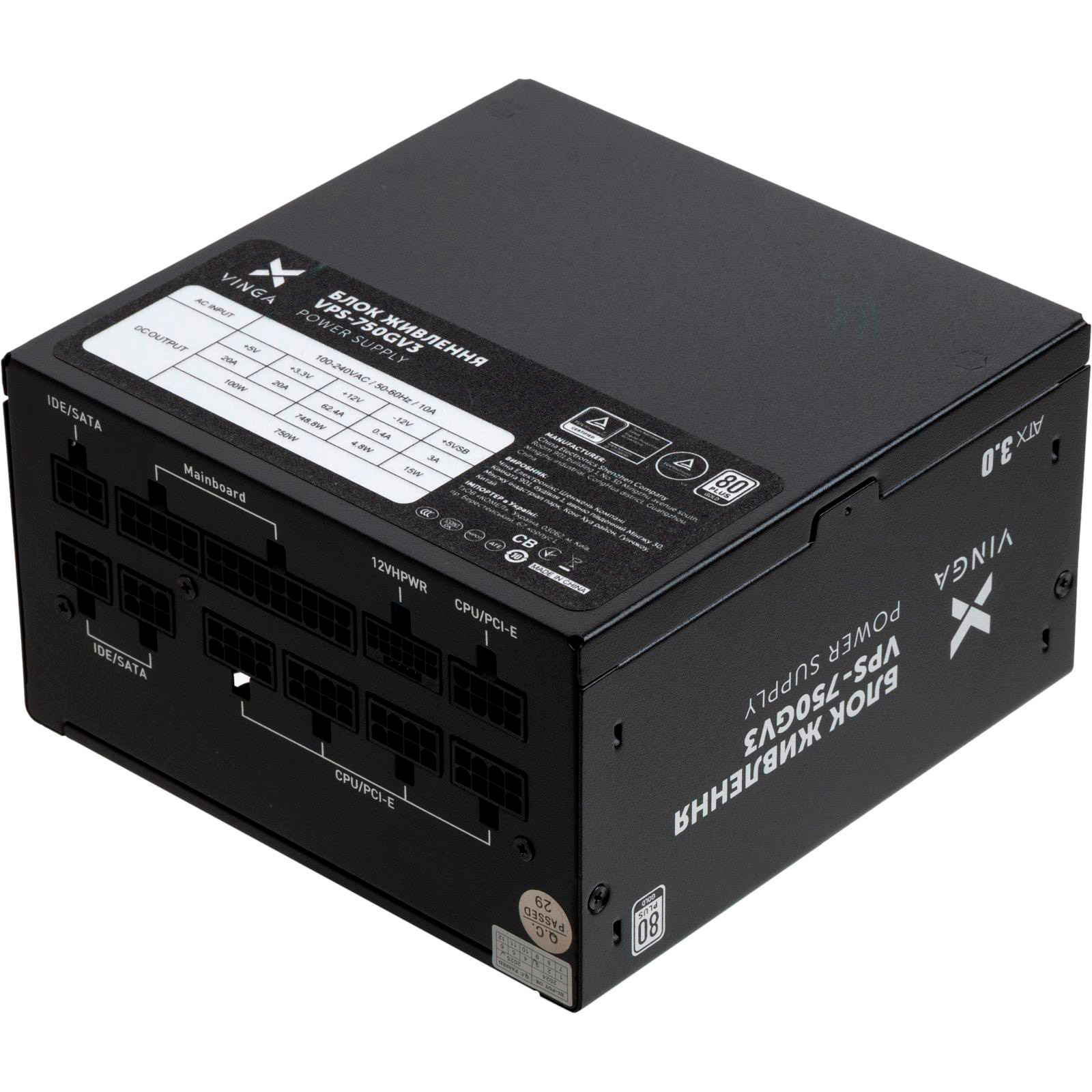 Блок питания 750W VINGA VPS-750GV3