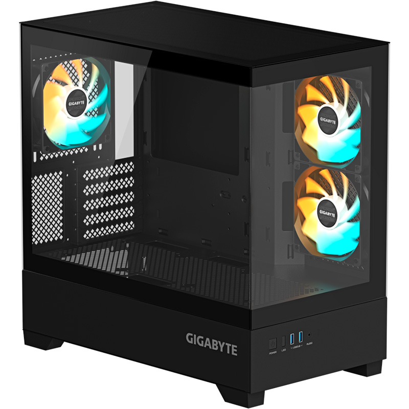 Корпус GIGABYTE C201 Panoramic Black (GB-C201P)