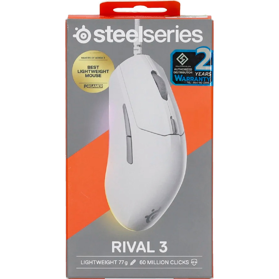 Миша ігрова STEELSERIES Rival 3 Gen 2 White (62516)