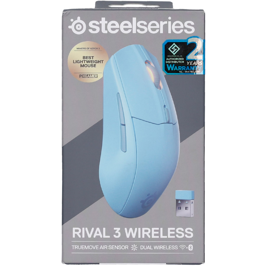 Миша ігрова STEELSERIES Rival 3 Gen 2 Wireless Aqua (62526)