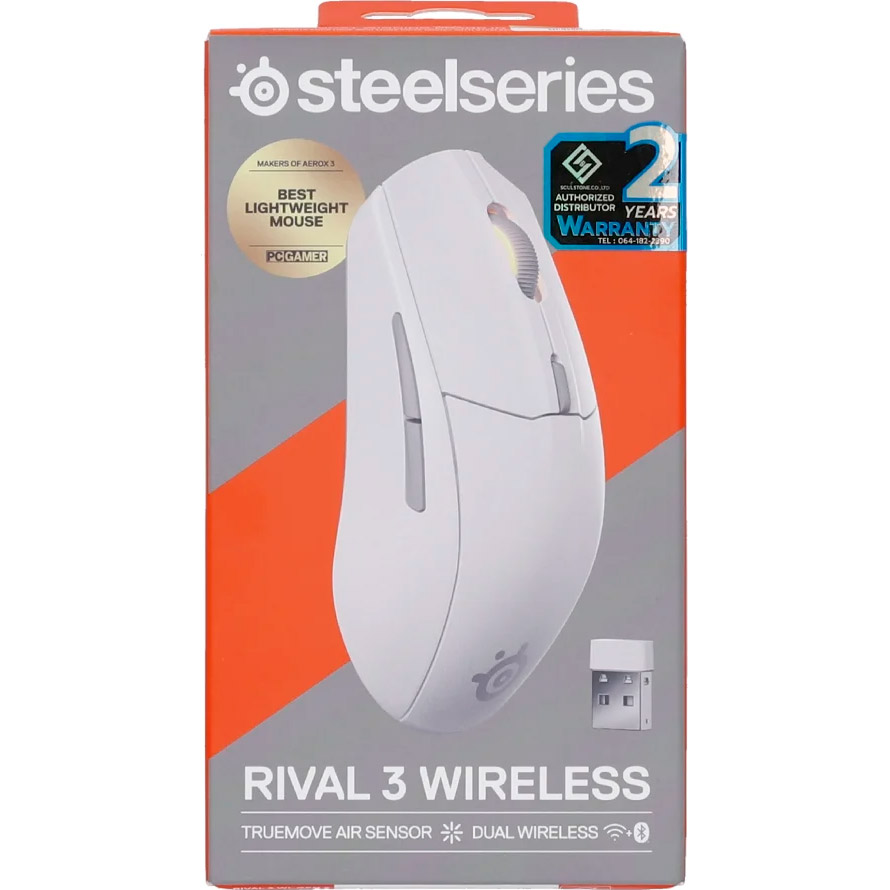 Миша ігрова STEELSERIES Rival 3 Gen 2 Wireless White (62524)