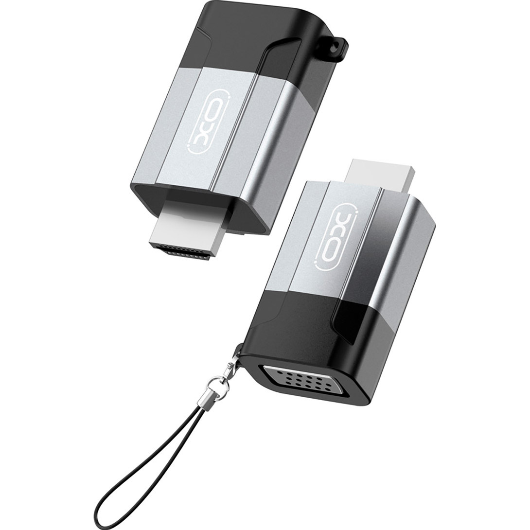 Адаптер XO GB014 HDMI - VGA Black/Gray