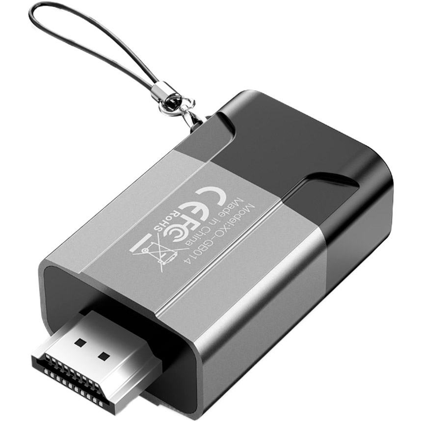 Адаптер XO GB014 HDMI - VGA Black/Gray