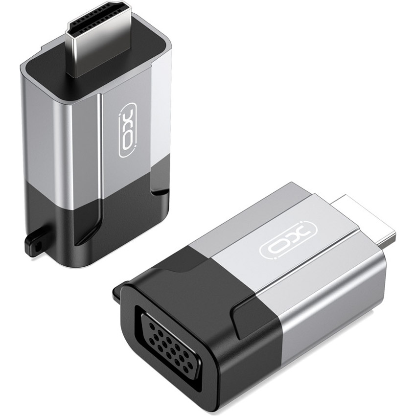 Адаптер XO GB014 HDMI - VGA Black/Gray