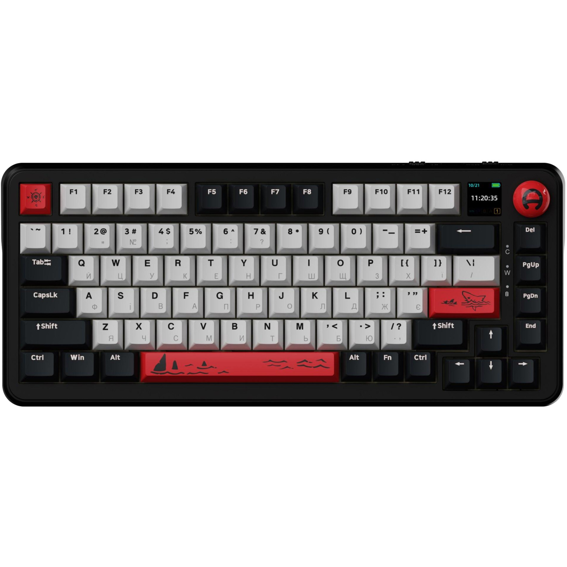 Клавіатура бездротова AJAZZ AK820 Max Avocado Switch Black