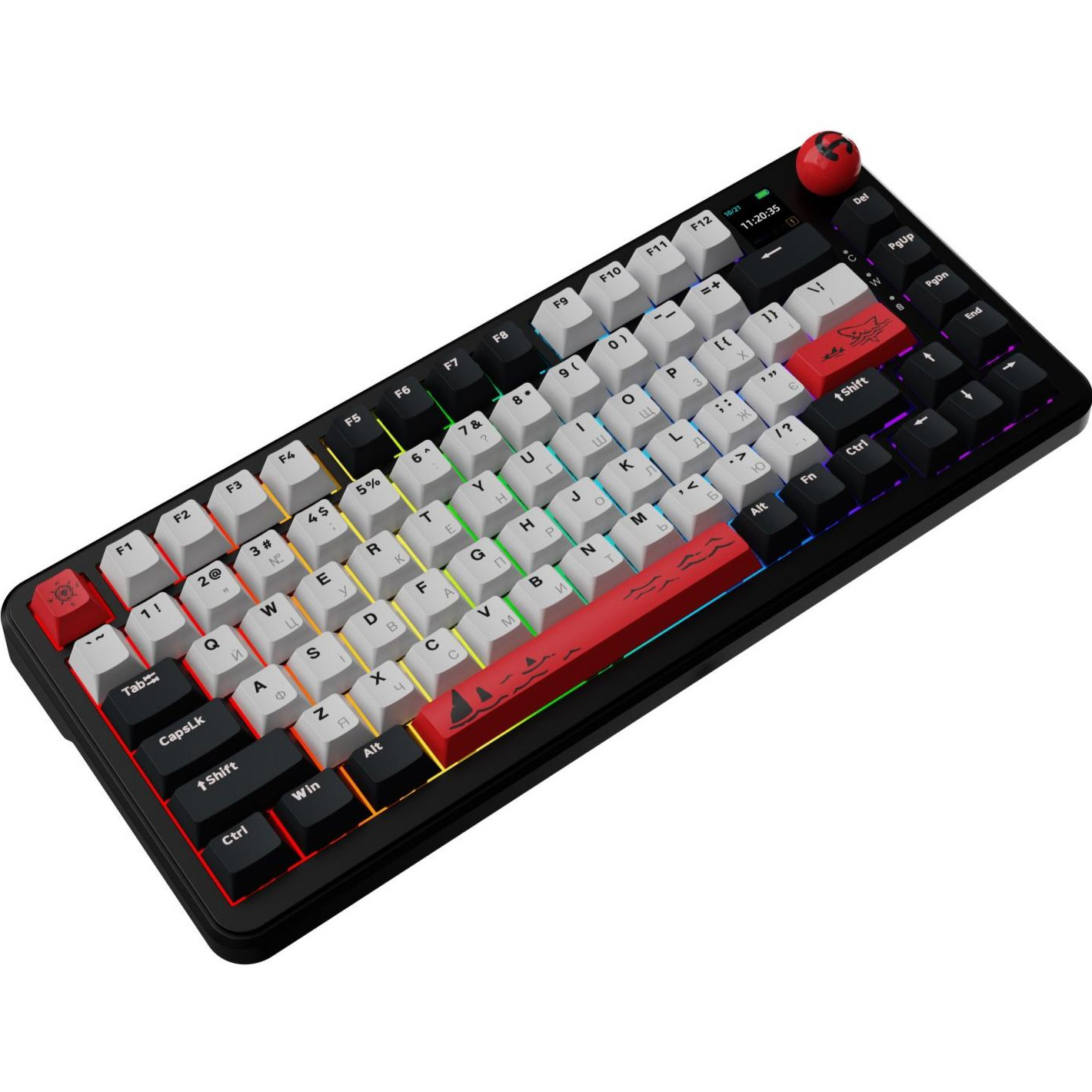 Клавіатура бездротова AJAZZ AK820 Max Avocado Switch Black