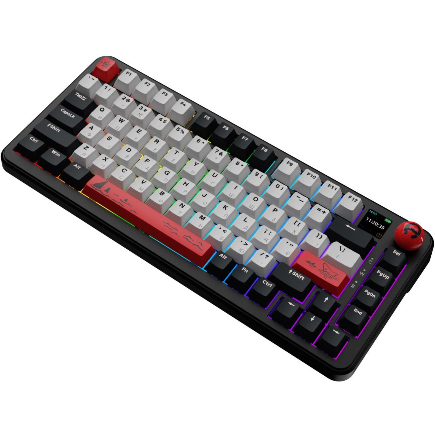 Клавіатура бездротова AJAZZ AK820 Max Avocado Switch Black