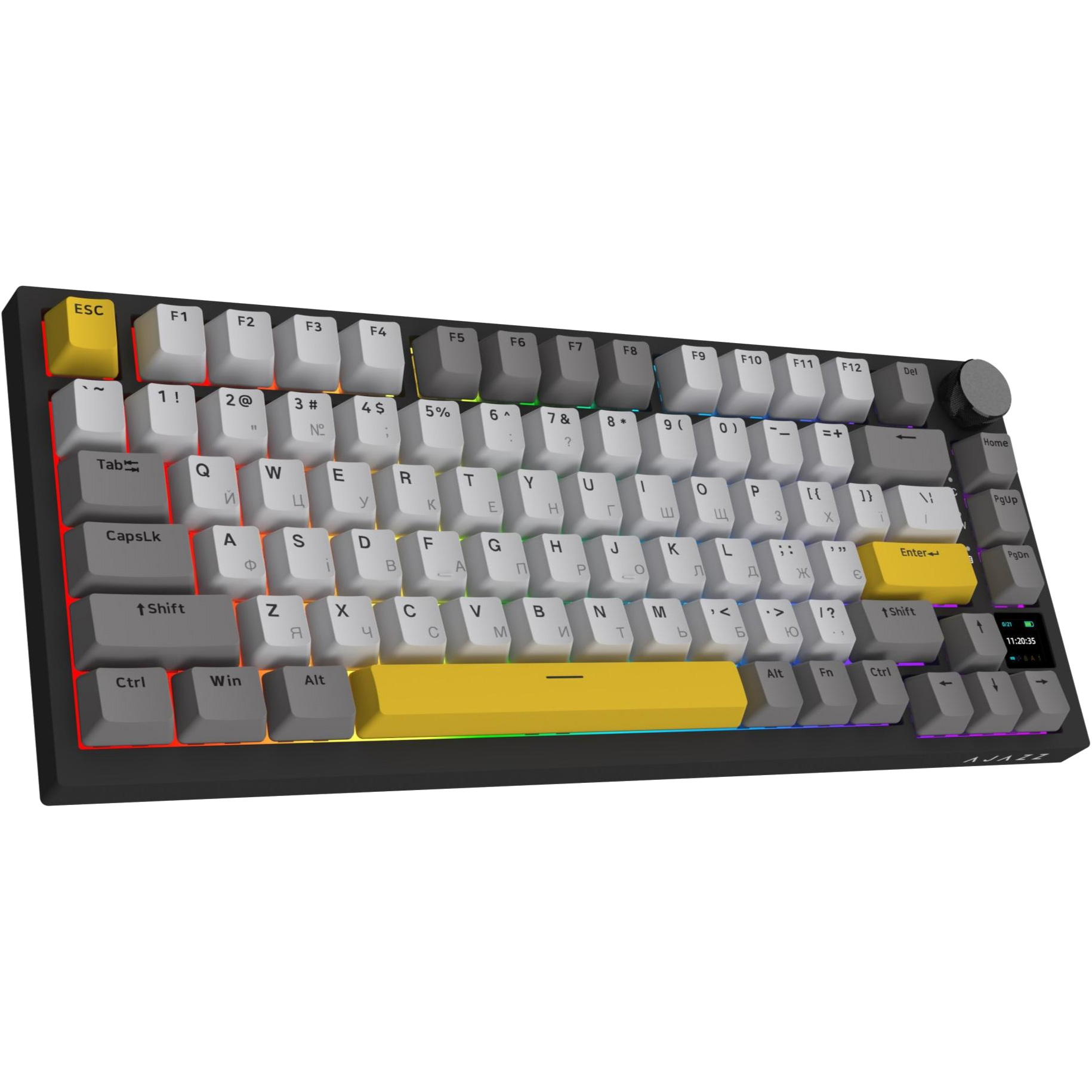 Клавіатура бездротова AJAZZ AK820 Pro Flying Fish Switch Black