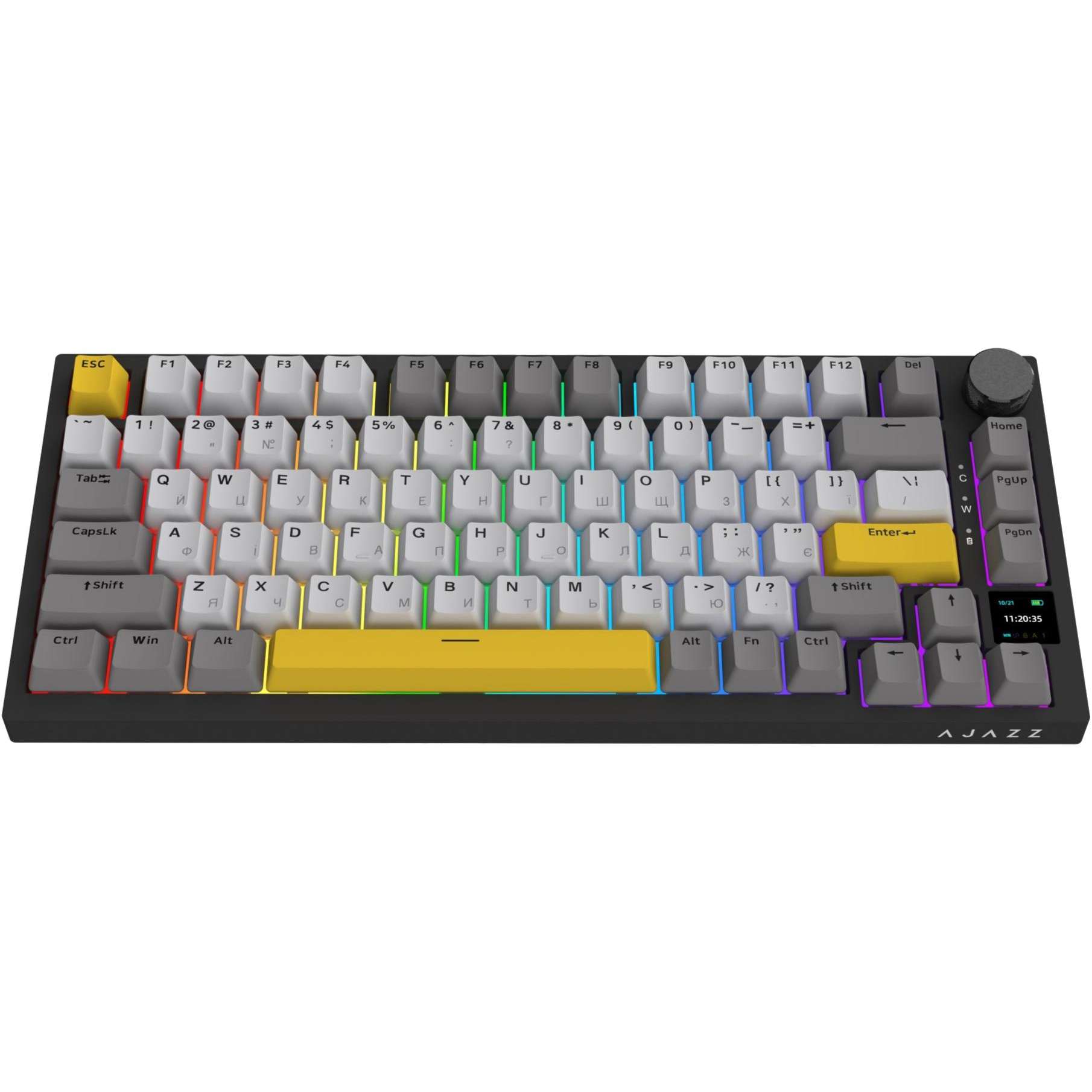 Клавіатура бездротова AJAZZ AK820 Pro Flying Fish Switch Black