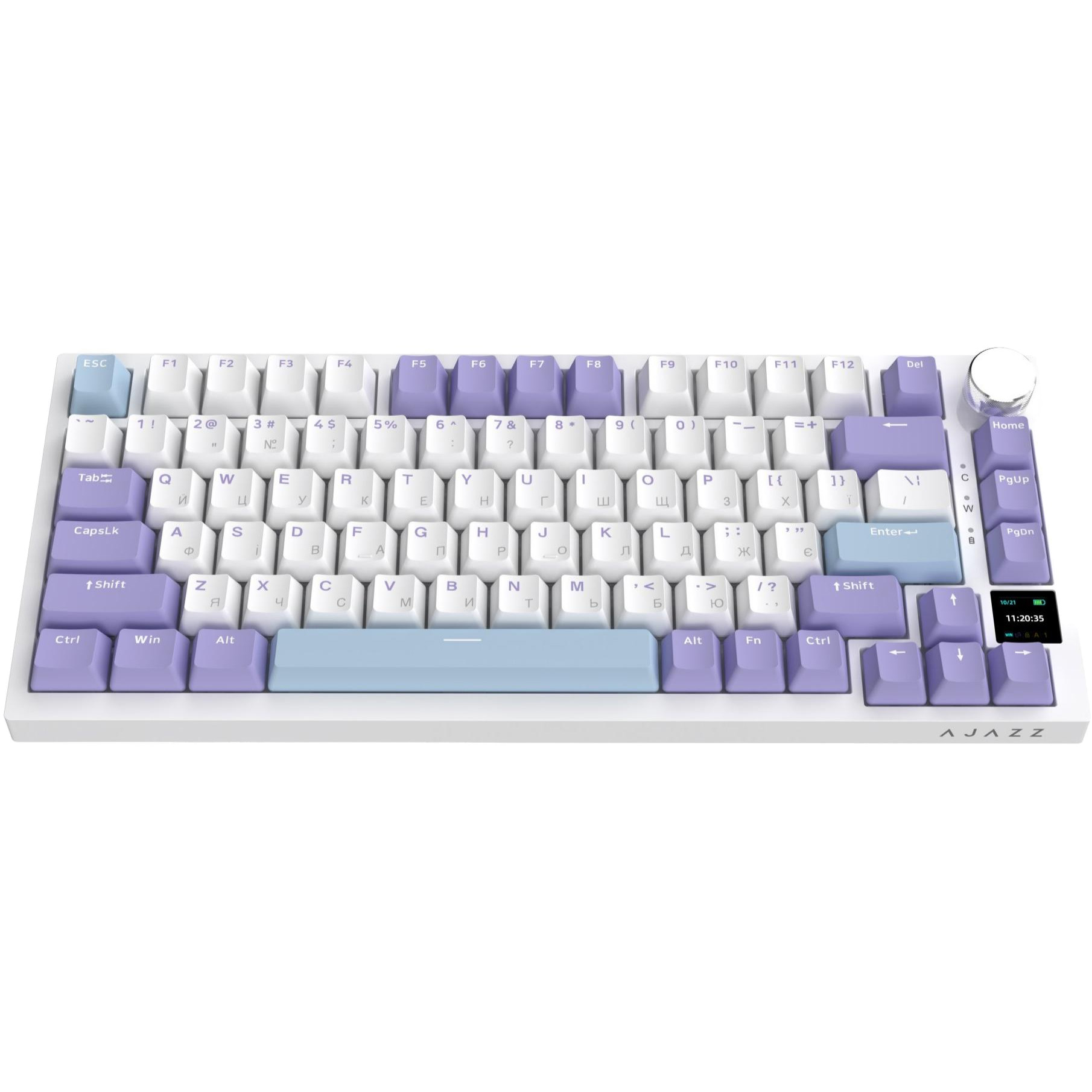 Клавіатура бездротова AJAZZ AK820 Pro Gift Switch White