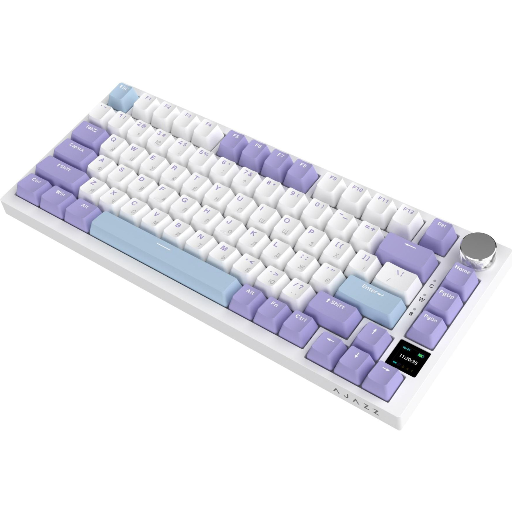 Клавіатура бездротова AJAZZ AK820 Pro Gift Switch White