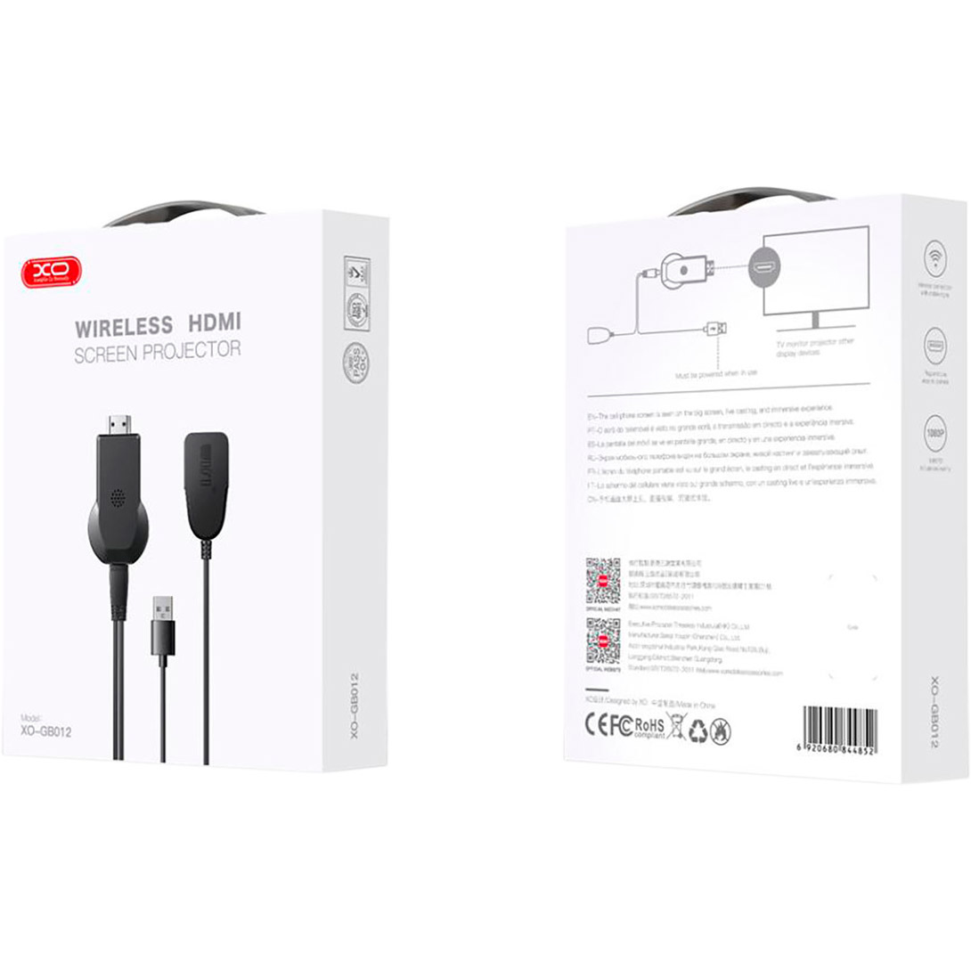 Удлинитель HDMI по Wi-Fi XO GB012 Black