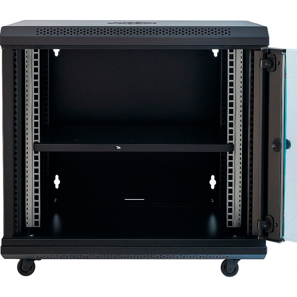 Підлогова шафа 19" GEAR GWMSN-12U-600-450 + полиця 19" (12U, 600x450мм, RAL9005)