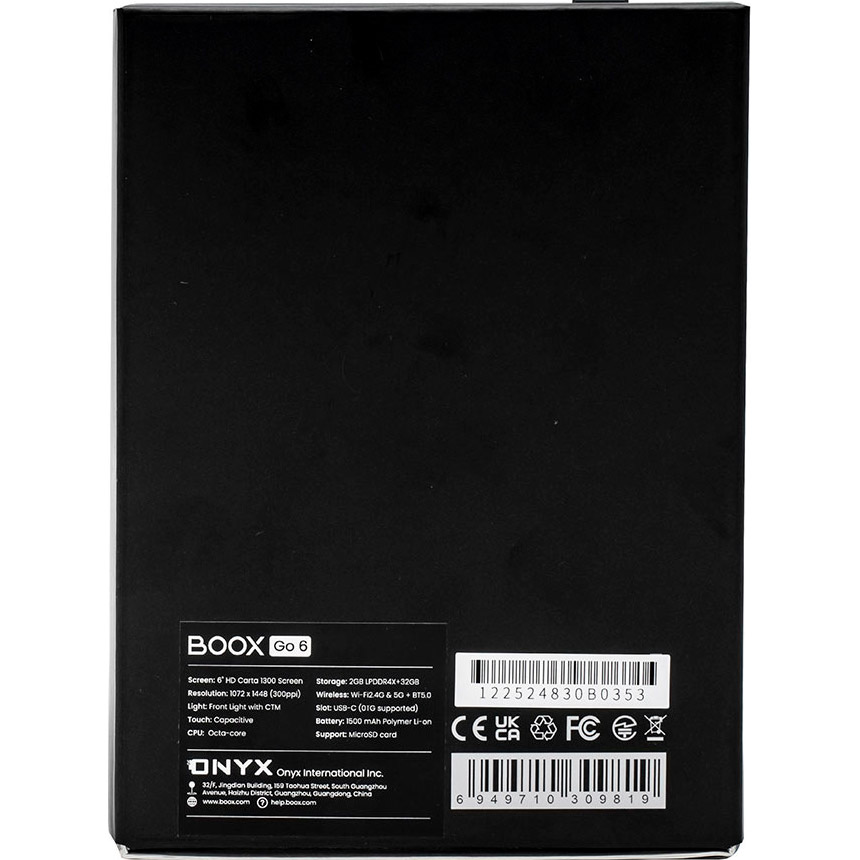 Электронная книга BOOX Go 6 Black