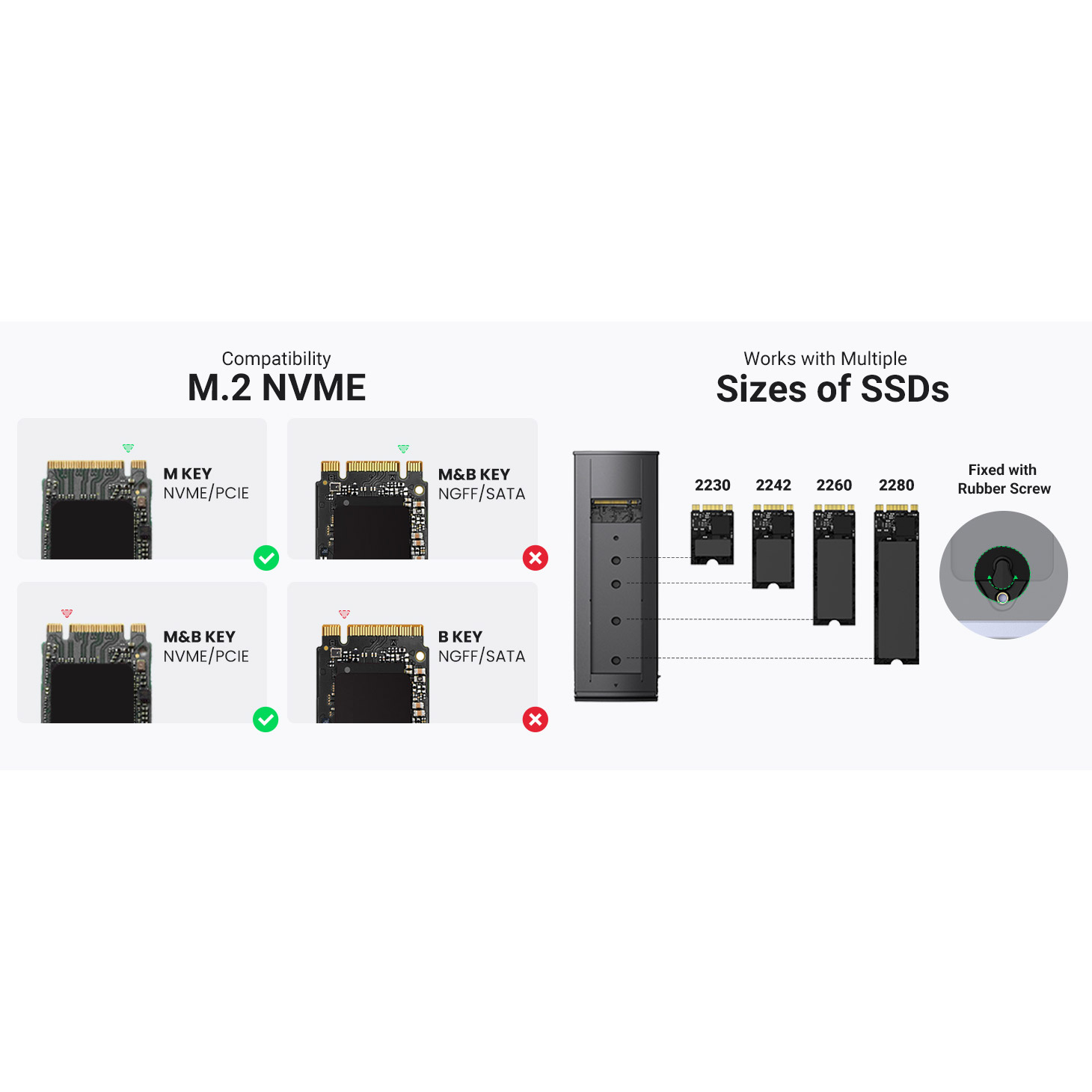 Кишеня зовнішня UGREEN NVMe PCIe M.2 to USB3.2 (15512)