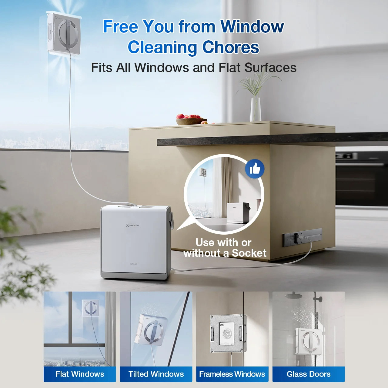 Робот для миття вікон ECOVACS Winbot W2 Pro Omni