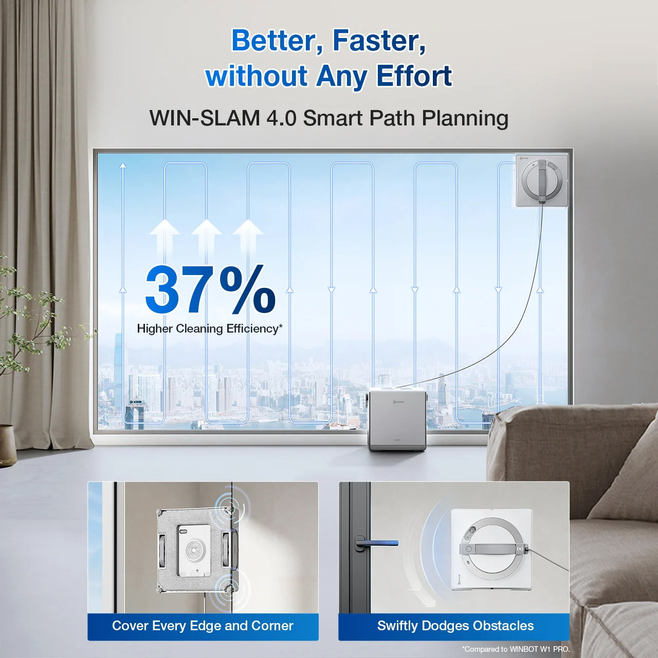 Робот для миття вікон ECOVACS Winbot W2 Pro Omni