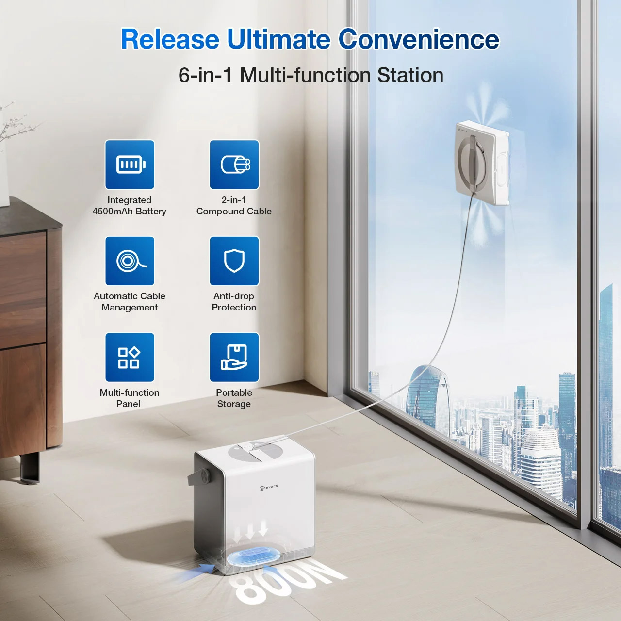 Робот для миття вікон ECOVACS Winbot W2 Pro Omni