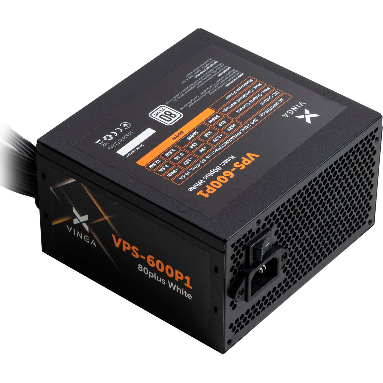 Блок живлення 600W VINGA VPS-600P1