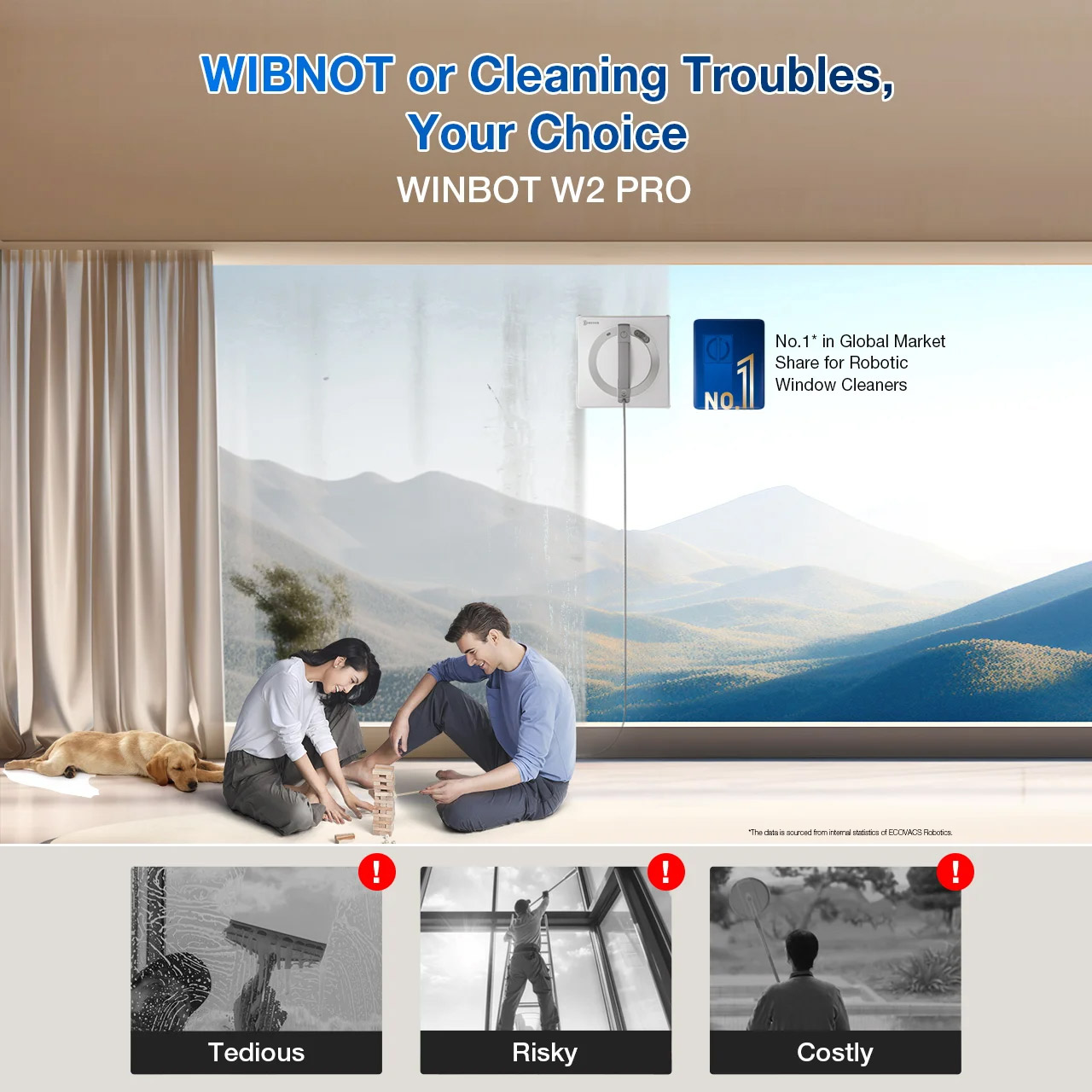Робот для мойки окон ECOVACS Winbot W2 Pro