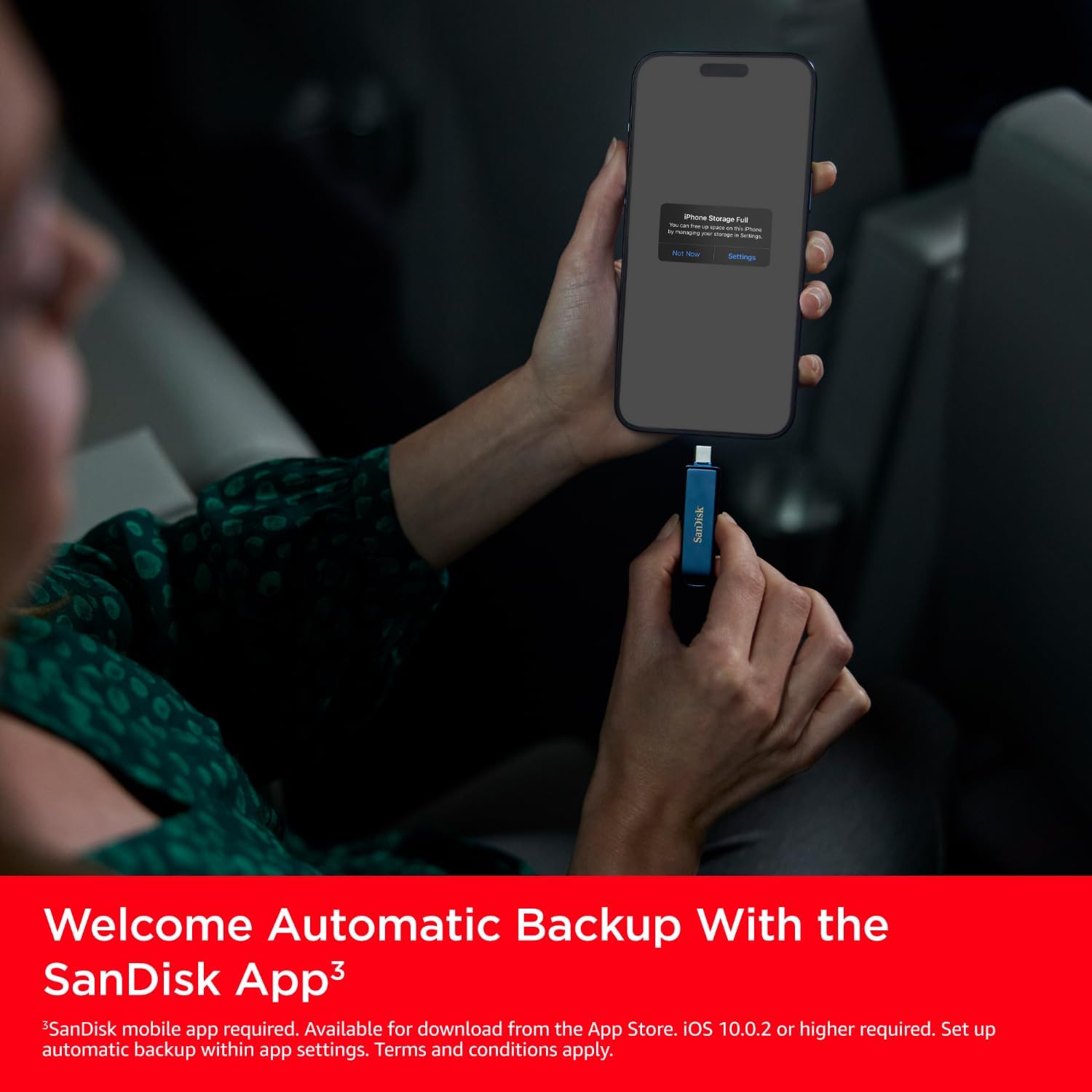 Флешка 128GB SANDISK Phone Drive for iPhone USB 3.2 Lightning/USB-C Metallic Sky (SDIXD0N-128G-GN6NE)