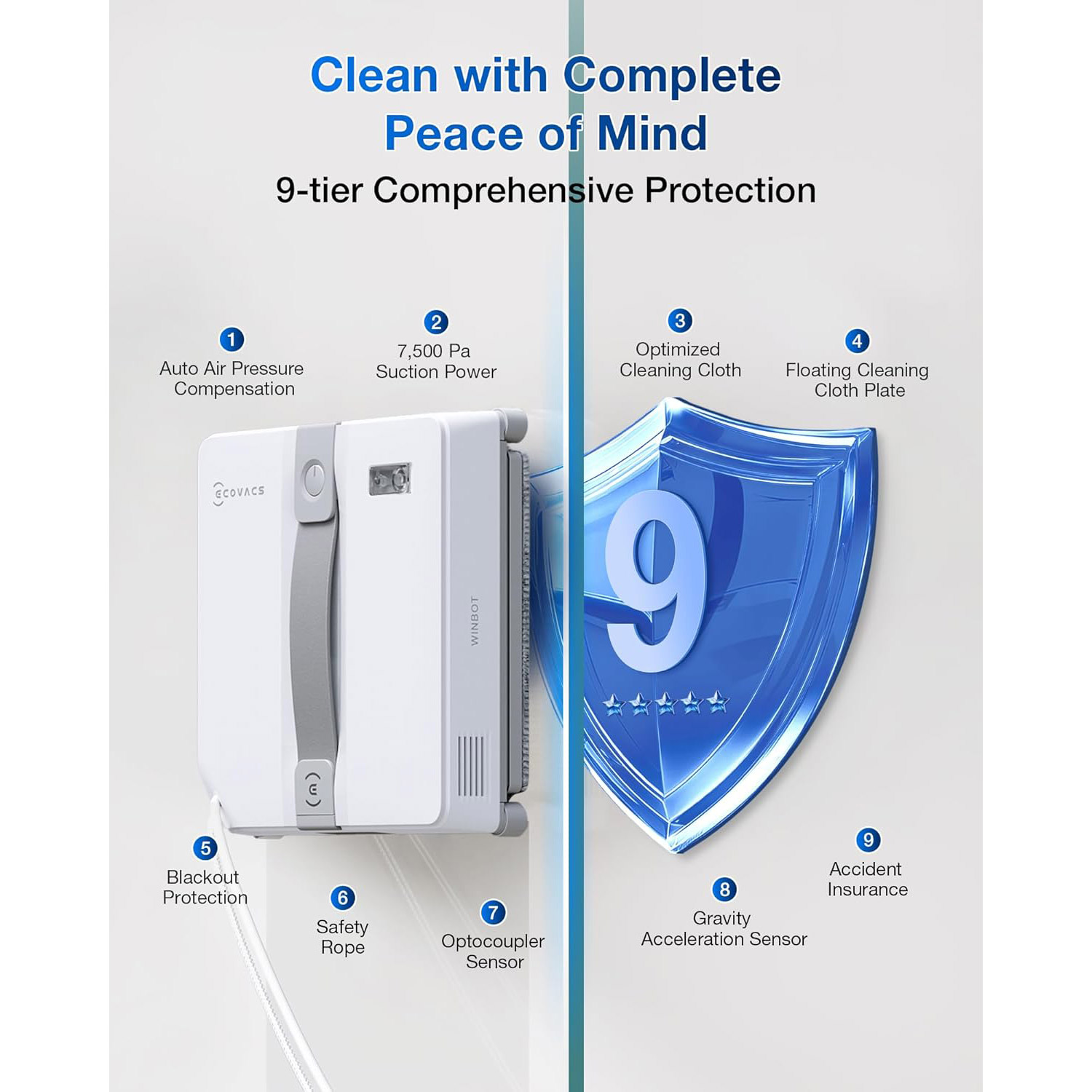 Робот для миття вікон ECOVACS Winbot Mini