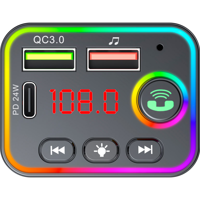 FM-трансмітер HAVIT HV-FM819BT Black