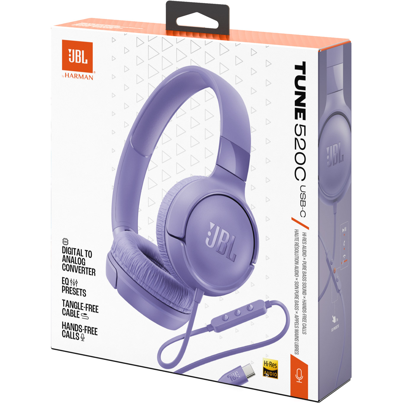 Навушники JBL Tune 520C Purple (JBLT520CPUR)