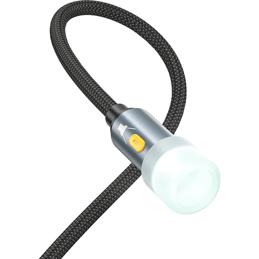 USB лампа для ноутбука/повербанка HOCO UA38C USB/Type-C to LED Light Black