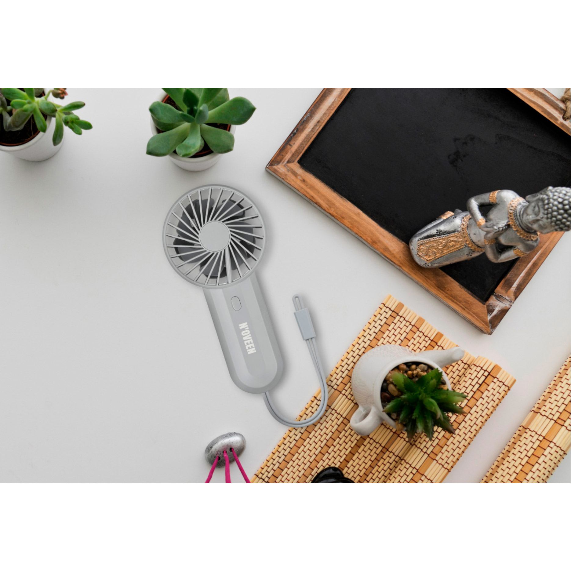 Портативний ручний вентилятор NOVEEN F220 Gray