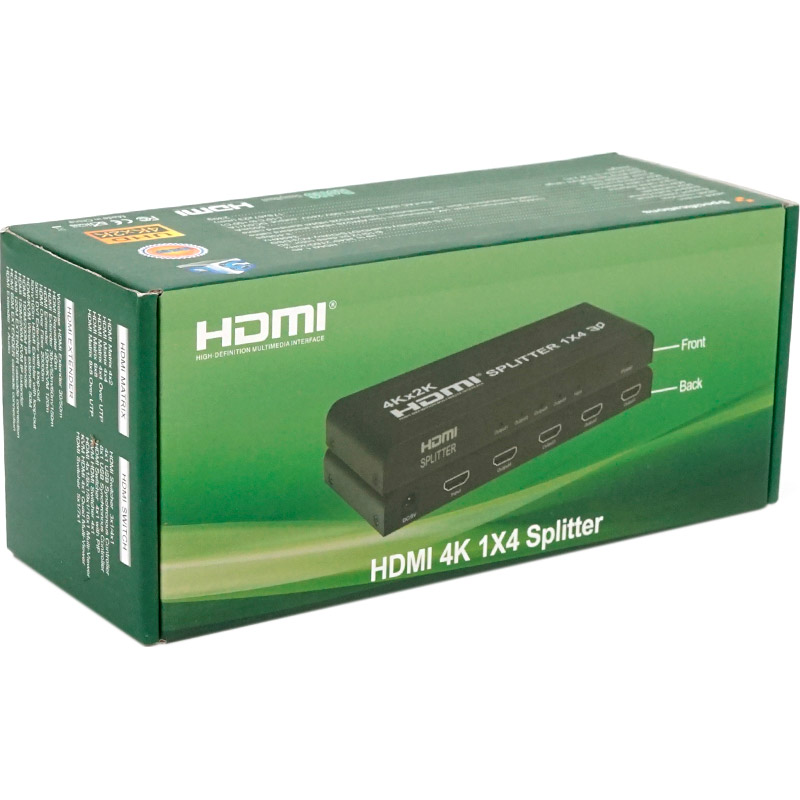 HDMI сплиттер 1 to 4 VOLTRONIC YT-S-HDMI1=>4-4KM