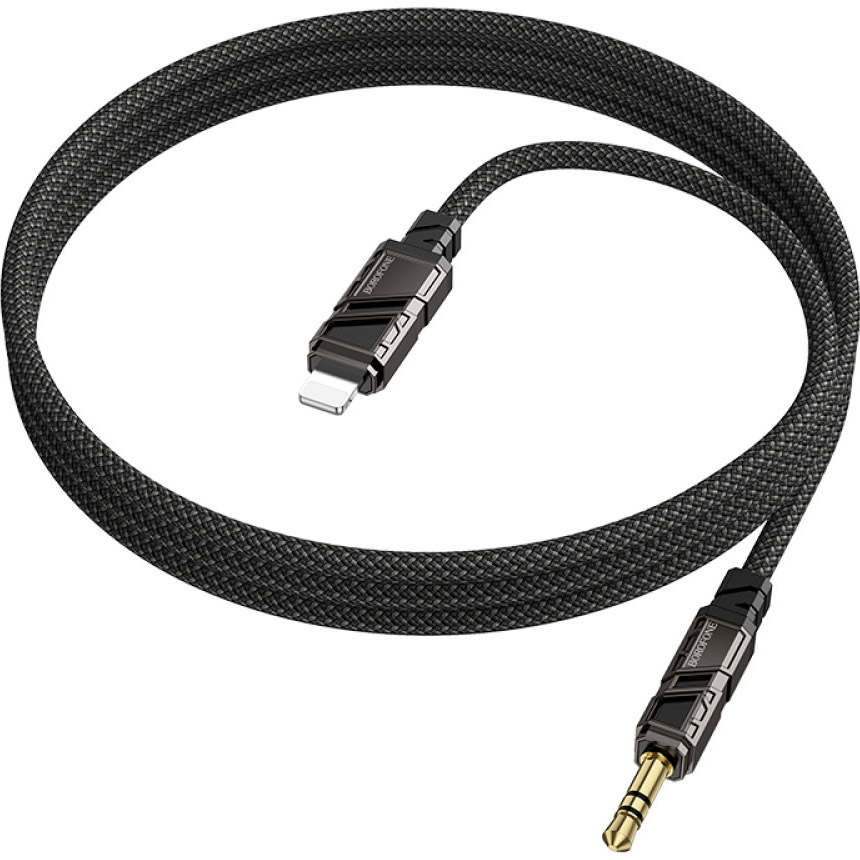 Кабель BOROFONE BL22 Dignity Digital Audio Conversion Cable Lightning - AUX 1м Black