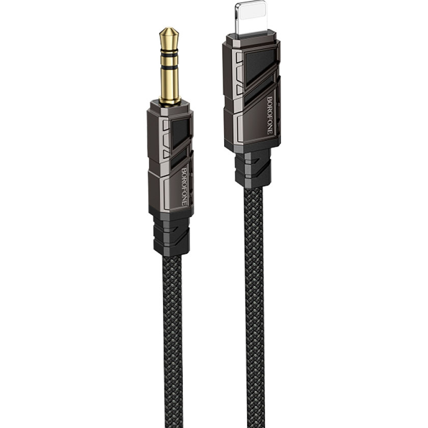 Кабель BOROFONE BL22 Dignity Digital Audio Conversion Cable Lightning - AUX 1м Black