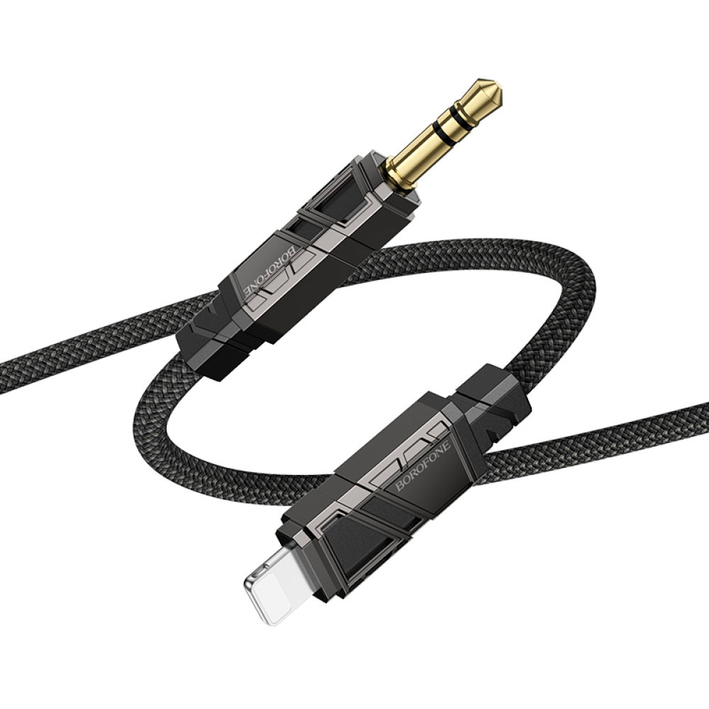 Кабель BOROFONE BL22 Dignity Digital Audio Conversion Cable Lightning - AUX 1м Black