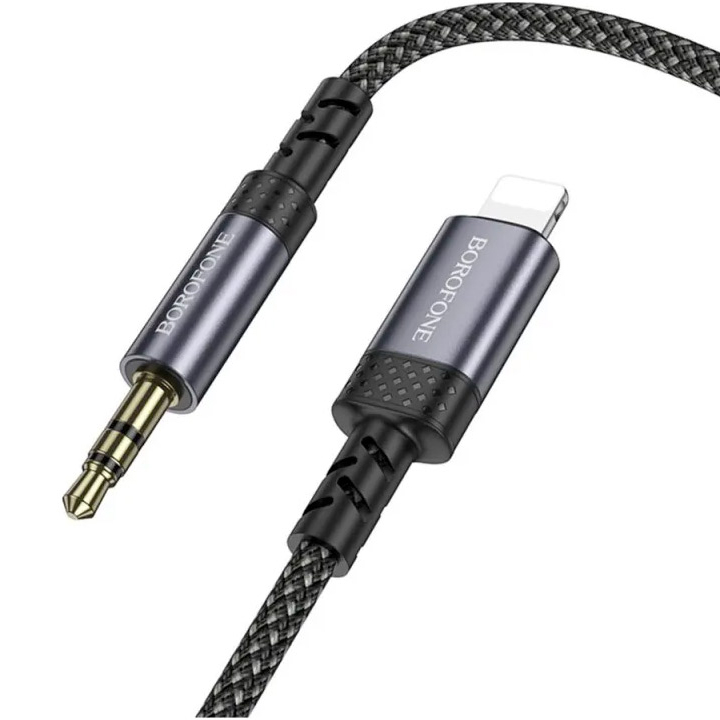 Кабель BOROFONE BL24 Graceful Digital Audio Conversion Cable Lightning - AUX 1м Black