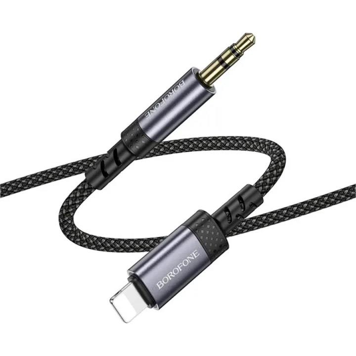 Кабель BOROFONE BL24 Graceful Digital Audio Conversion Cable Lightning - AUX 1м Black