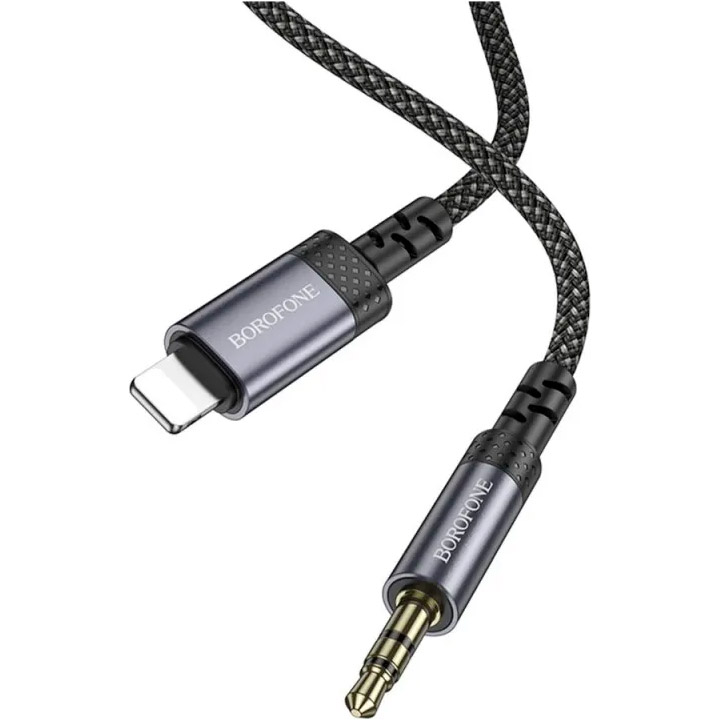 Кабель BOROFONE BL24 Graceful Digital Audio Conversion Cable Lightning - AUX 1м Black