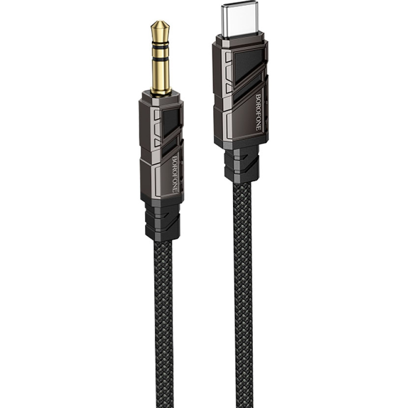 Кабель BOROFONE BL22 Dignity Digital Audio Conversion Cable USB-C to 3.5mm 1м Black