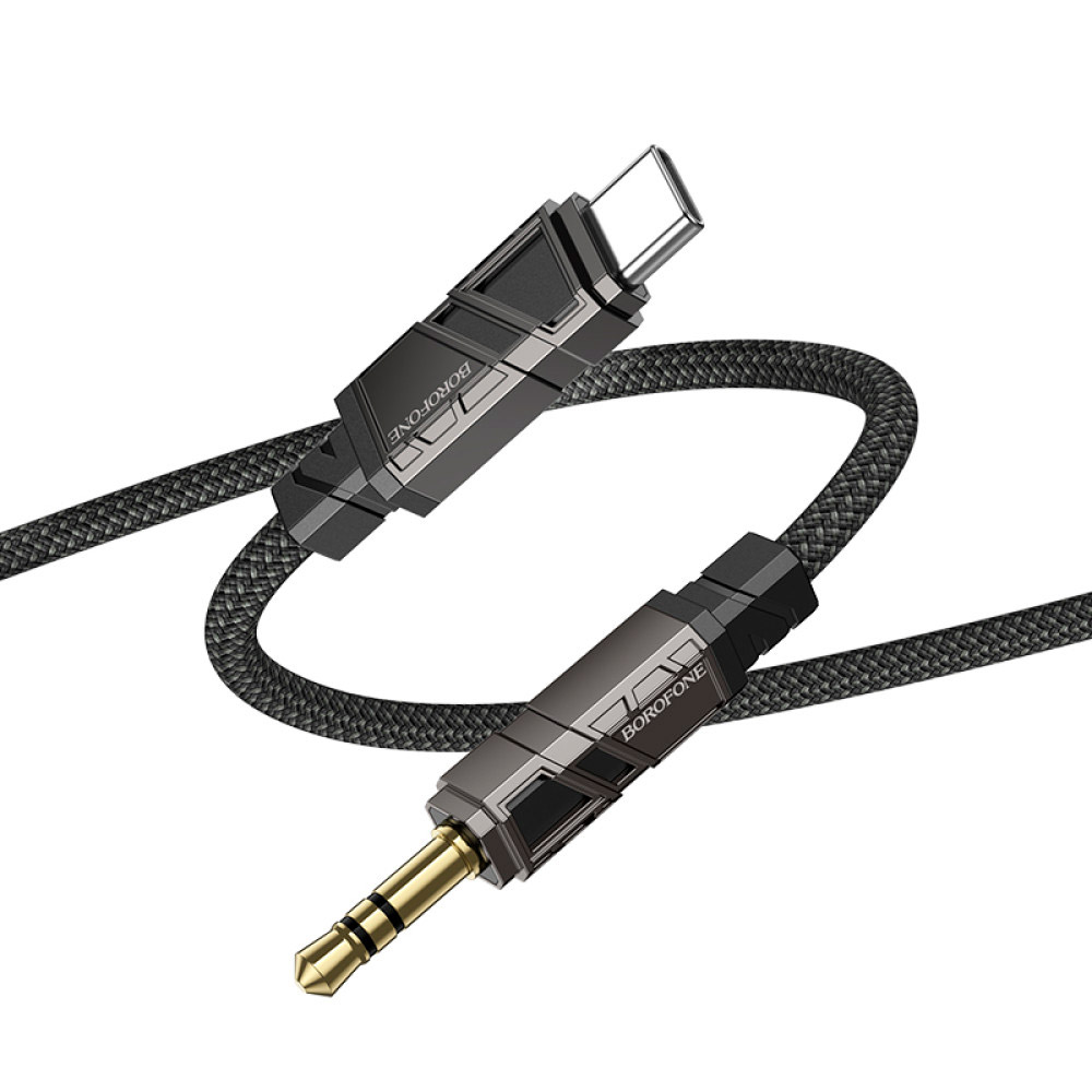 Кабель BOROFONE BL22 Dignity Digital Audio Conversion Cable USB-C to 3.5mm 1м Black
