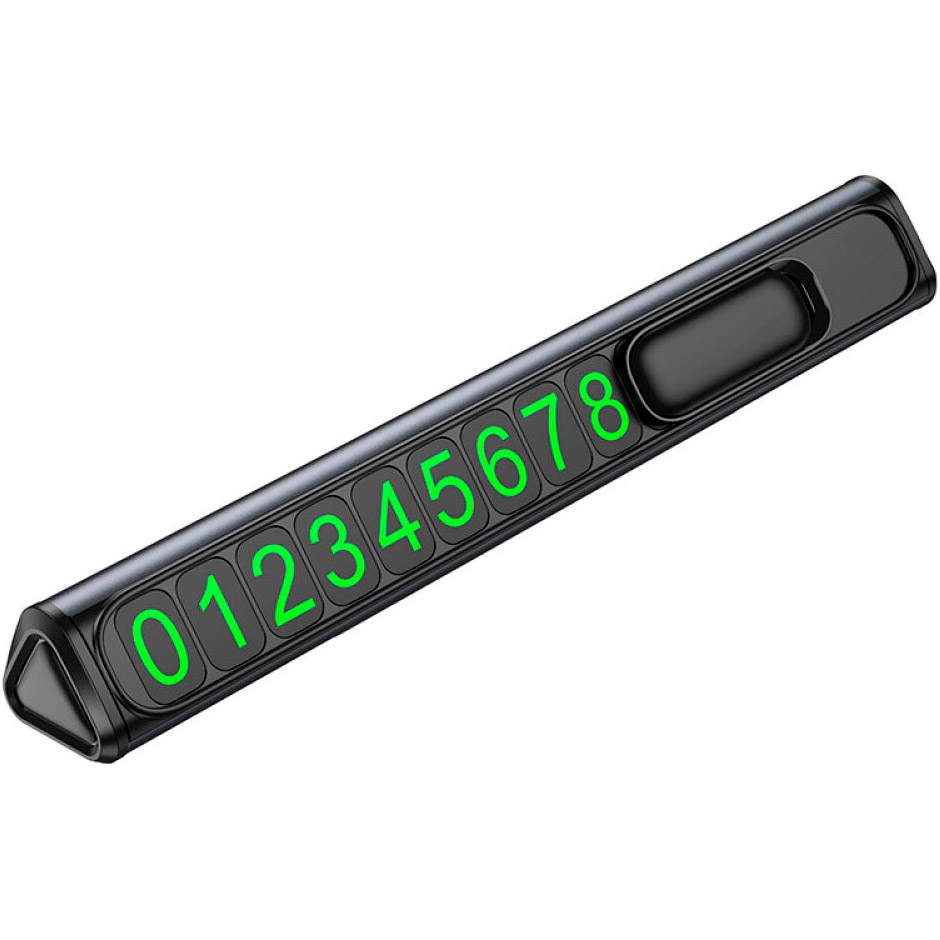 Временная карта парковки BOROFONE FC3 Ronny Can Hidden Parking Sign Black Metal Gray