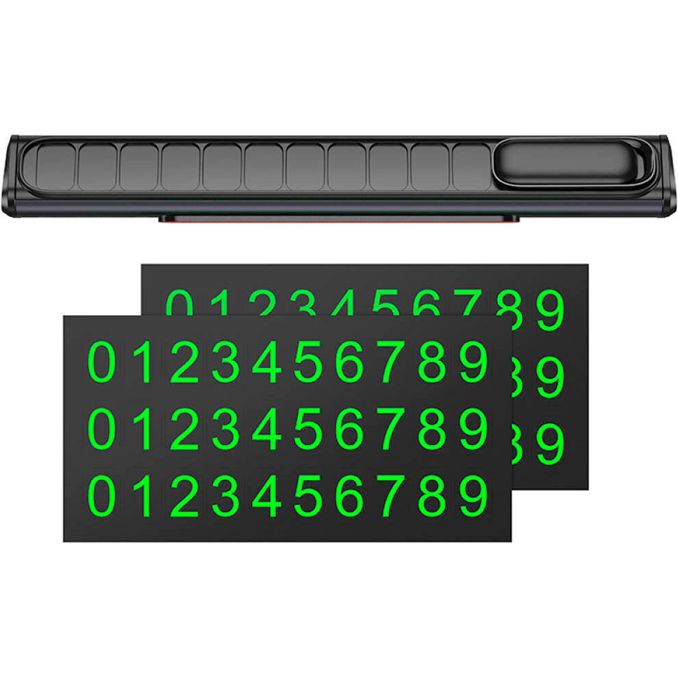 Временная карта парковки BOROFONE FC3 Ronny Can Hidden Parking Sign Black Metal Gray