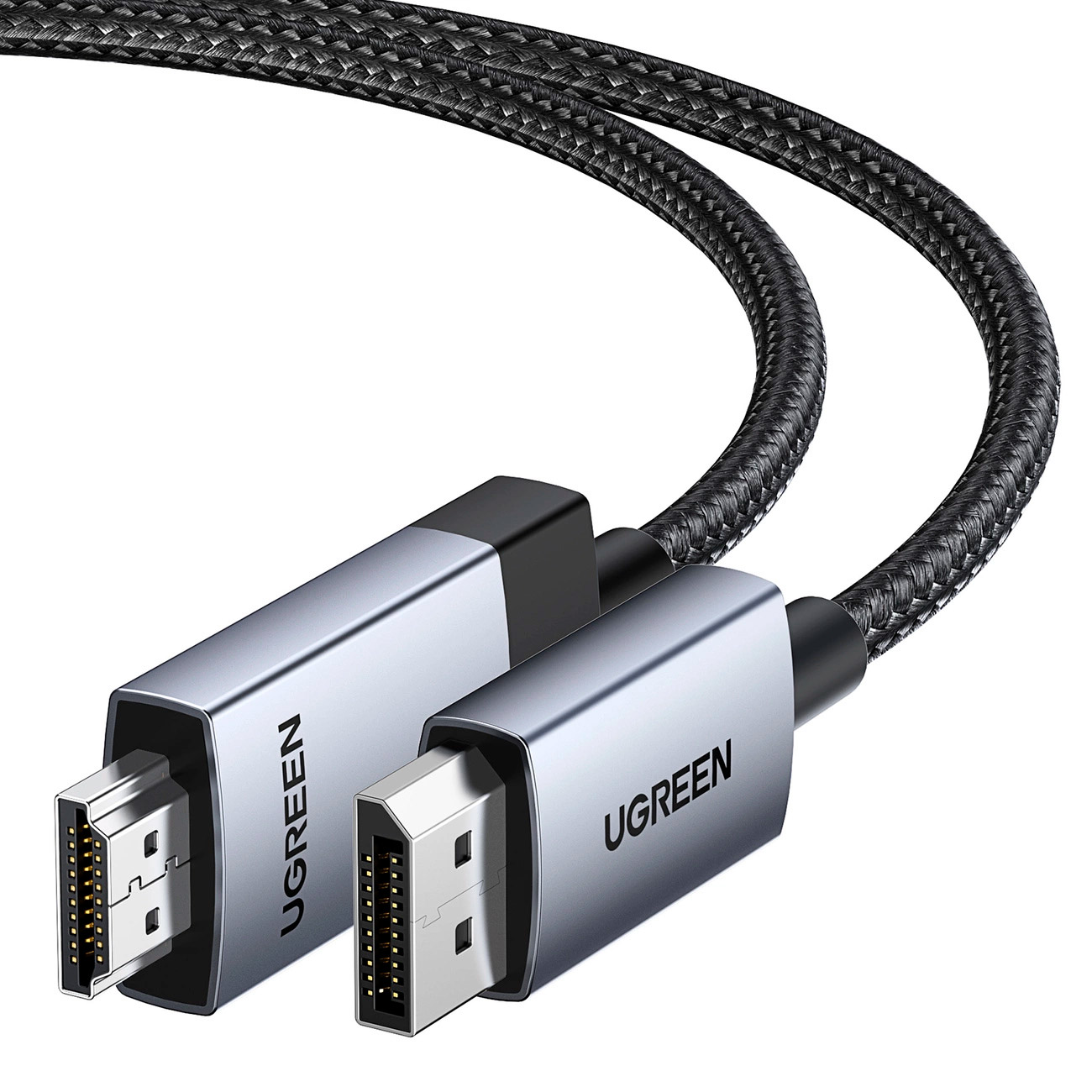 Кабель UGREEN DP119 4K@60Hz DisplayPort - HDMI v2.0 2м Gray (15774)