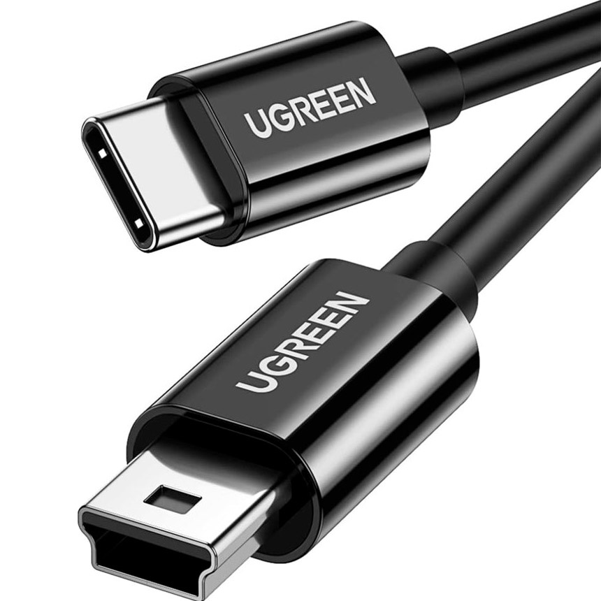 Кабель UGREEN US242 Type-C to Mini-USB 5-Pin 1м Black (50445)