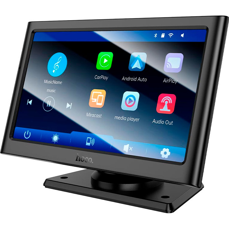 Монітор для авто HOCO HU2 Imogen 7" Car Wireless Portable Screen Black